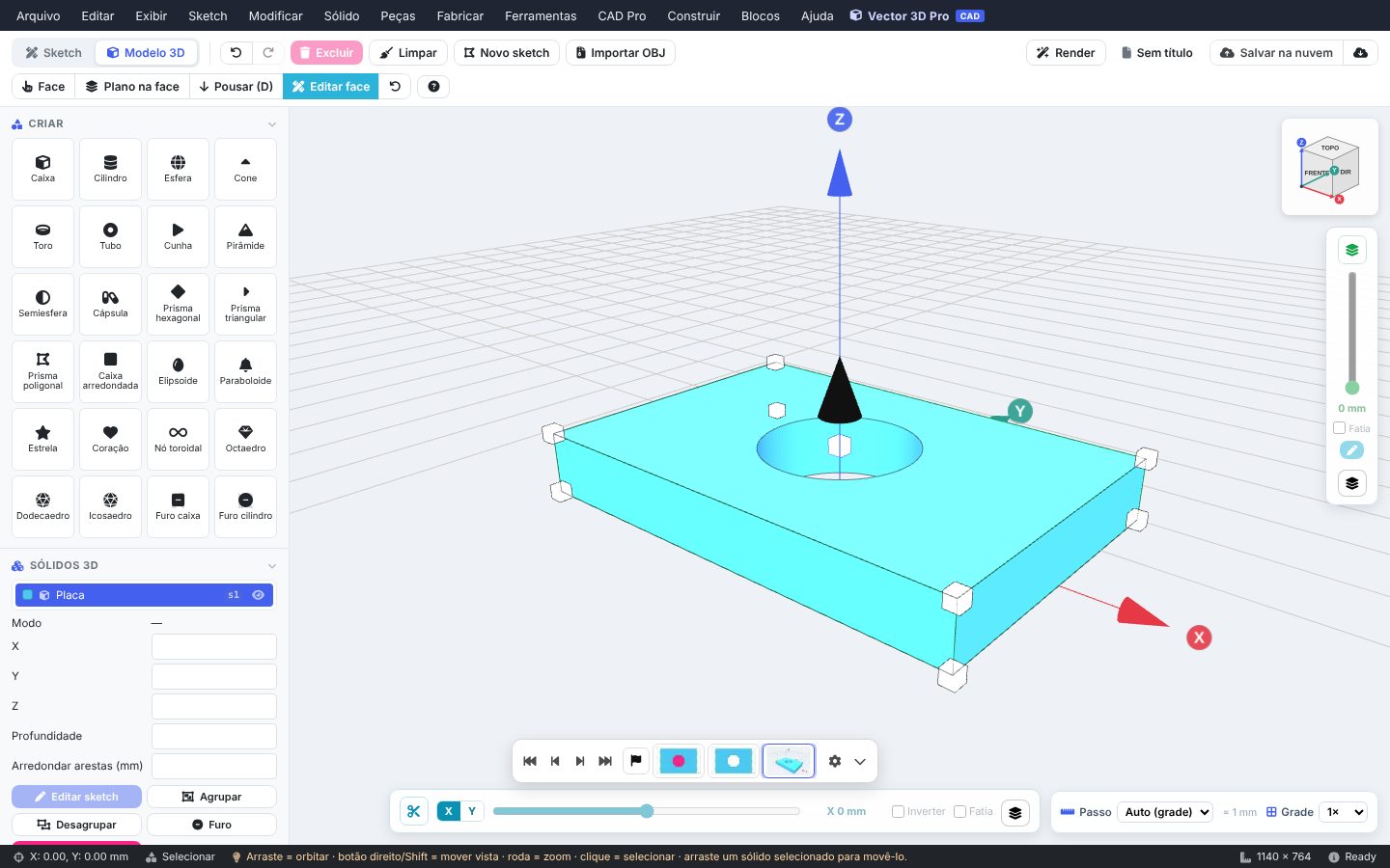 Do 2D para o 3D: extrusão — Vector 3D Pro