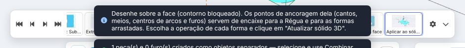 Linha do tempo — Vector 3D Pro